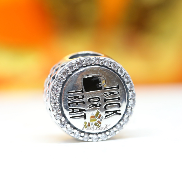 Trick Or Treat Halloween Silver Charm ENG792016CZ_12