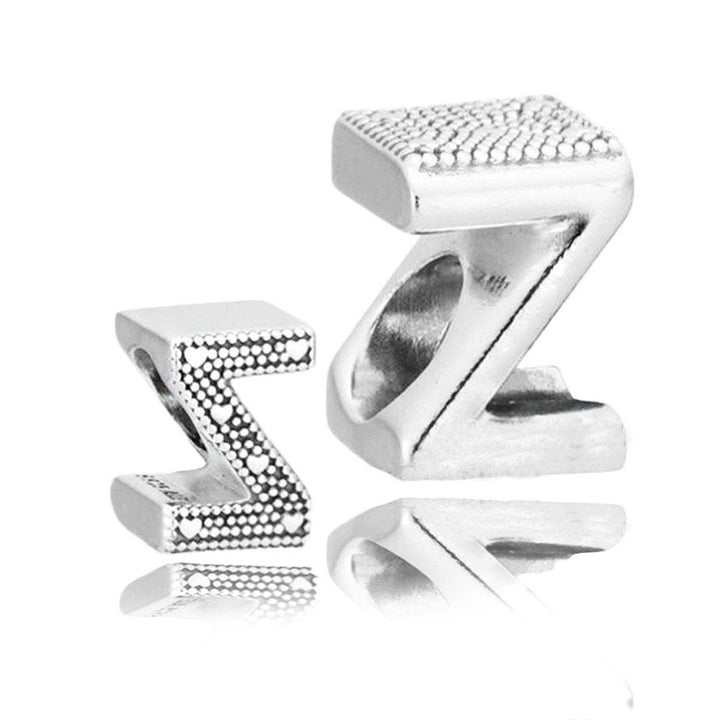 Letter Z Alphabet Reversible Charm 797480 - jewelry, beads for charm, beads for charm bracelets, charms for diy, beaded jewelry, diy jewelry, charm beads