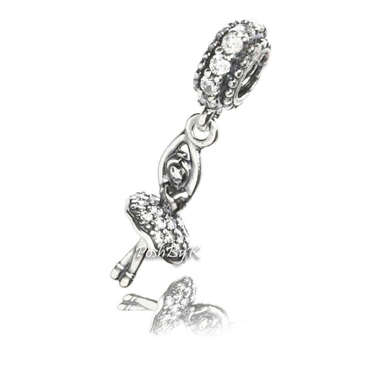  Ballerina Dancing Charm 791365CZ - jewelry, beads for charm, beads for charm bracelets, charms for diy, beaded jewelry, diy jewelry, charm beads,