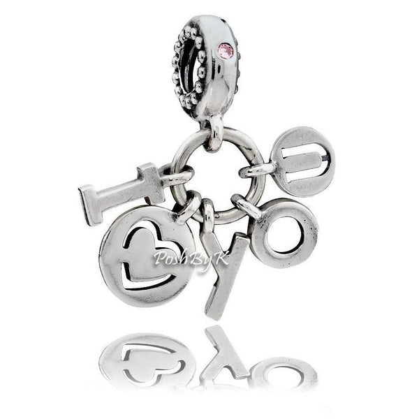 I Love You Charm 796596FPC - jewelry, beads for charm, beads for charm bracelets, charms for diy, beaded jewelry, diy jewelry, charm beads