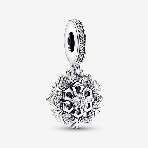 Sparkling Snowflake Double Charm 792355C01 - NUMARU