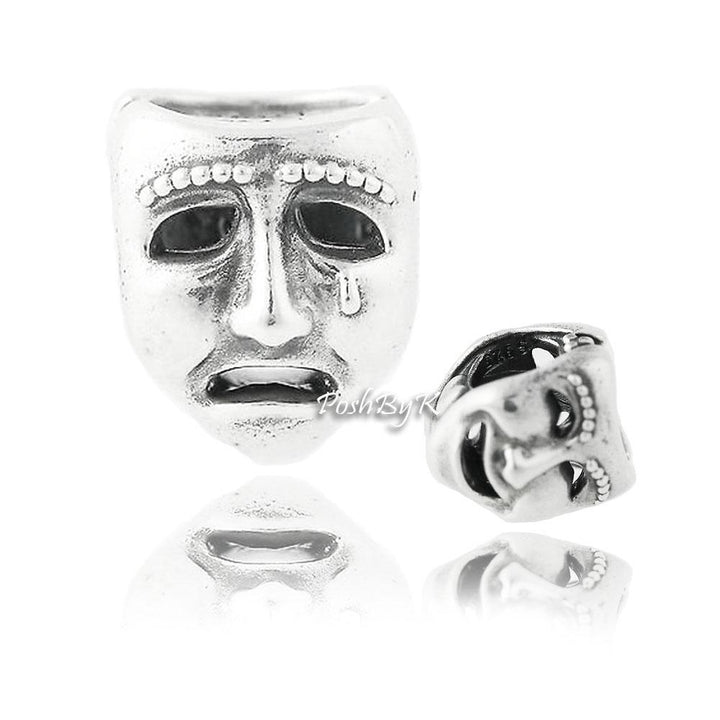 The World's A Stage Theater Mask Charm 791177 - jewelry, beads for charm, beads for charm bracelets, charms for diy, beaded jewelry, diy jewelry, charm beads
