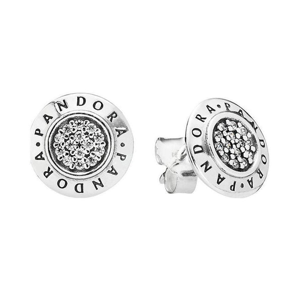 Sparkling Logo Stud Earrings 290559CZ, jewelry, beads for charm, beads for charm bracelets, charms for bracelet, beaded jewelry, charm jewelry, charm beads