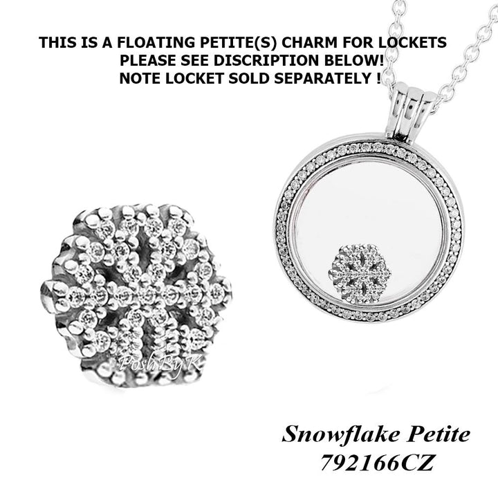 Snowflake Petite Charm 792166CZ - jewelry, beads for charm, beads for charm bracelets, charms for diy, beaded jewelry, diy jewelry, charm beads