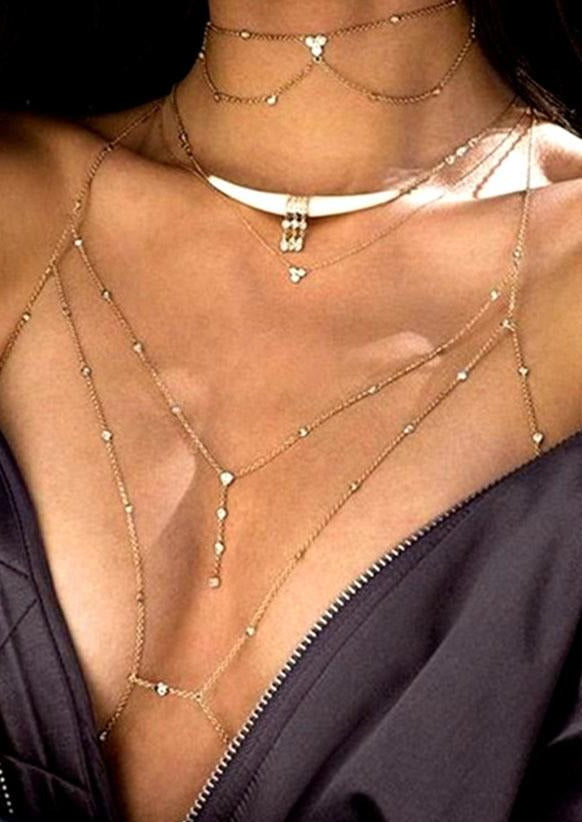 Women's Body Jewelry | Stop Teasing Silver Body Chain By: NUMARU