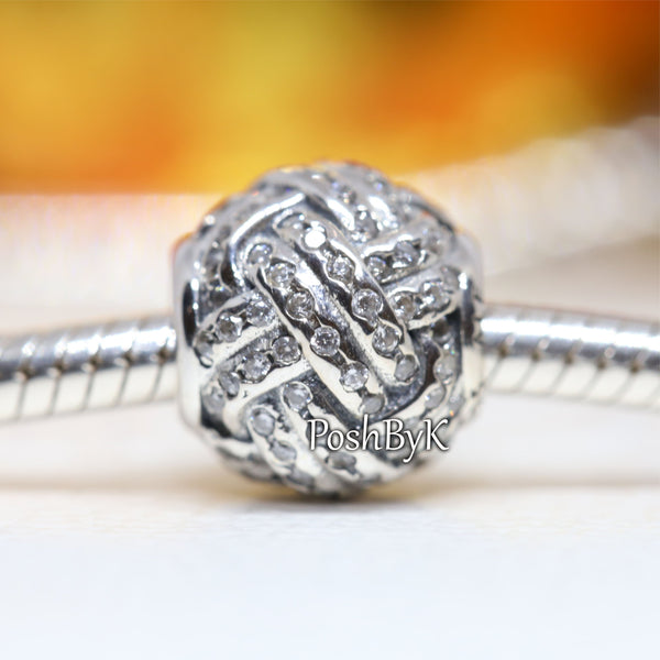 Sparkling Love Knot Charm 791537CZ. jewelry, beads for charm, beads for charm bracelets, charms for diy, beaded jewelry, diy jewelry, charm beads