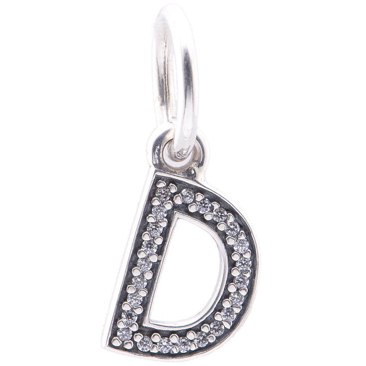 Letter D Dangle Charm - jewelry, beads for charm, beads for charm bracelets, charms for diy, beaded jewelry, diy jewelry, charm beads
