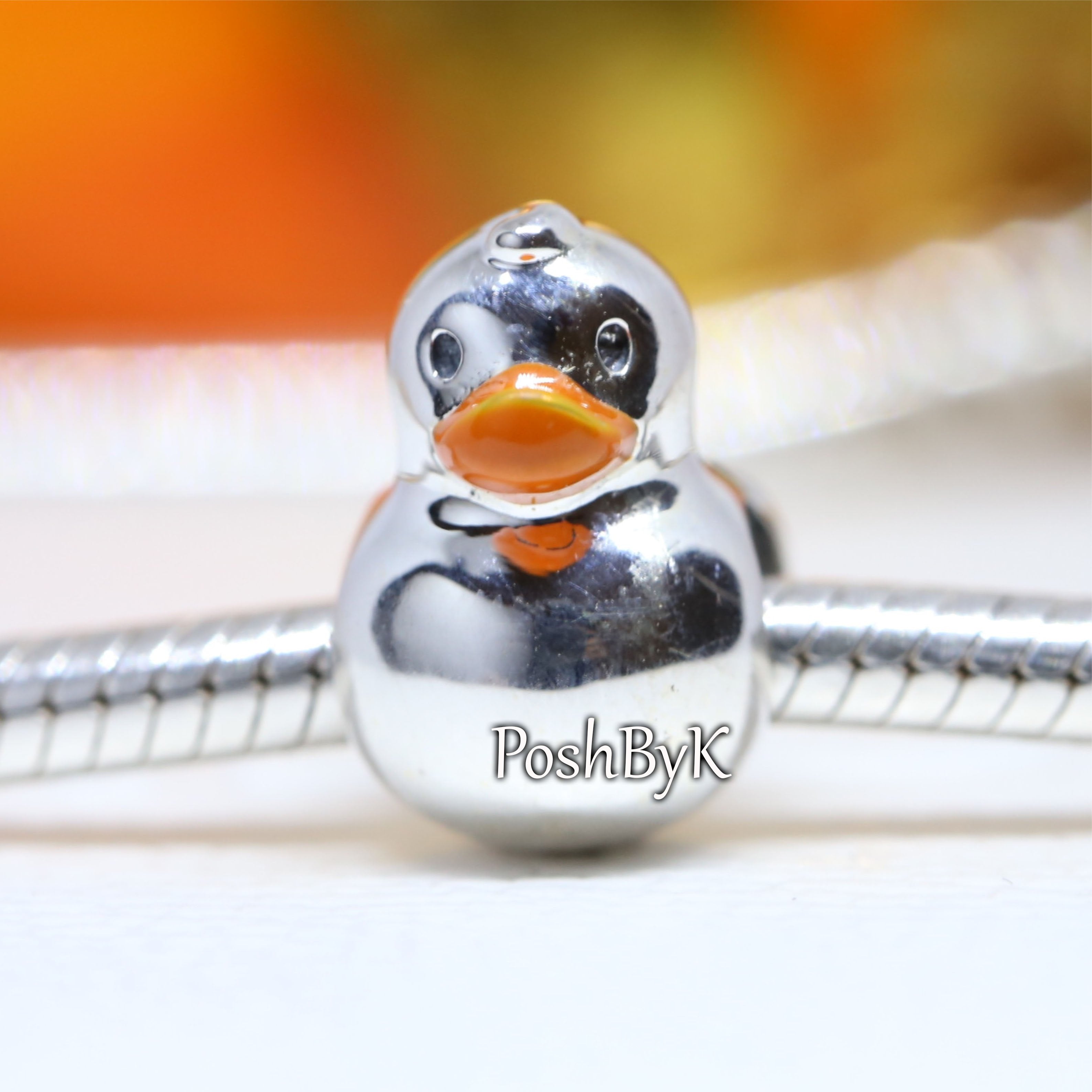 Polished Rubber Duck Charm 799554C01 – NUMARU