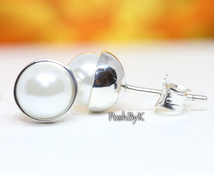 Simple Freshwater Cultured Pearl Stud Earrings 290727P,  jewelry, beads for charm, beads for charm bracelets, charms for bracelet, beaded jewelry, charm jewelry, charm beads