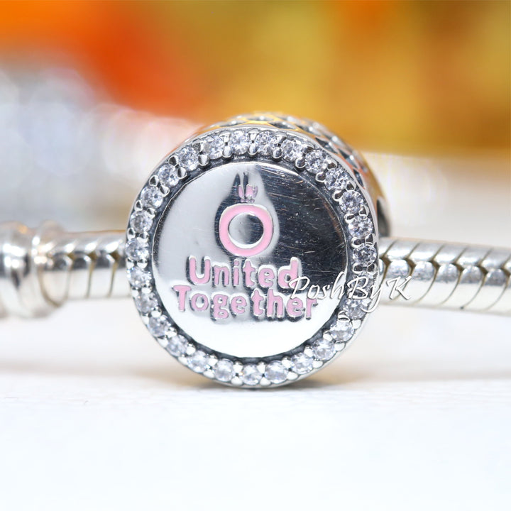 United Together Stronger Than Ever Charm ENG792016CZ, -jewelry, beads for charm, beads for charm bracelets, charms for diy, beaded jewelry, diy jewelry, charm beads 