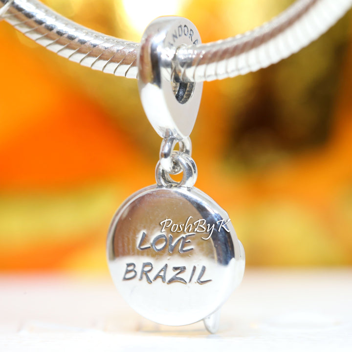 Brazil Beach Parrot Charm 798919C01 -  jewelry, beads for charm, beads for charm bracelets, charms for diy, beaded jewelry, diy jewelry, charm beads