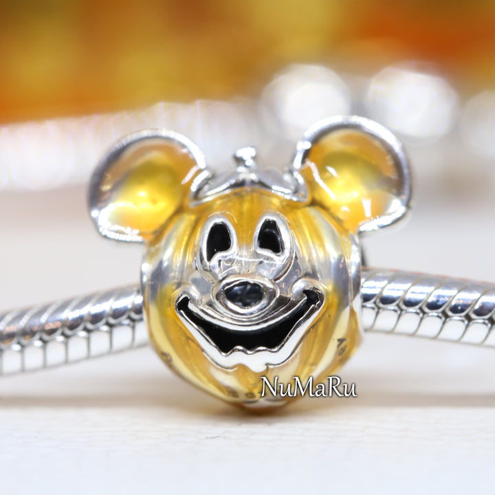 Mickey Mouse Pumpkin Charm 799599C01 - NUMARU, jewelry, beads for charm, beads for charm bracelets, charms for bracelet, beaded jewelry, charm jewelry, charm beads, 