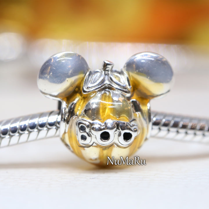 Mickey Mouse Pumpkin Charm 799599C01 - NUMARU, jewelry, beads for charm, beads for charm bracelets, charms for bracelet, beaded jewelry, charm jewelry, charm beads, 