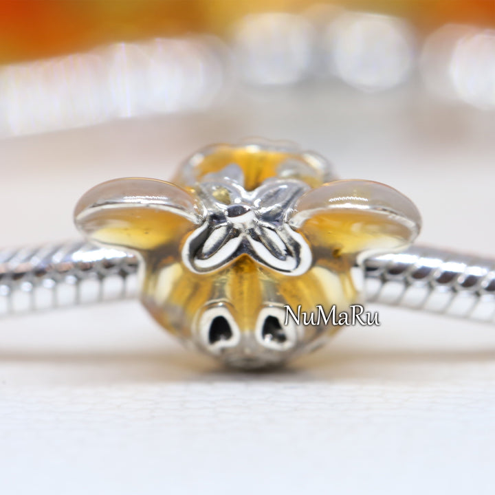 Mickey Mouse Pumpkin Charm 799599C01 - NUMARU, jewelry, beads for charm, beads for charm bracelets, charms for bracelet, beaded jewelry, charm jewelry, charm beads, 