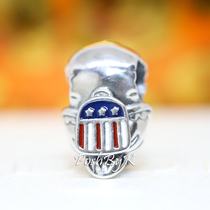 American Bald Eagle Charm 799029C01,jewelry, beads for charm, beads for charm bracelets, charms for diy, beaded jewelry, diy jewelry, charm beads