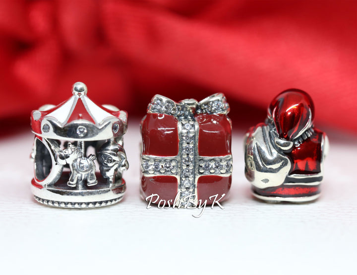 Christmas Carousel, Sparkling Surprise and St. Nick Christmas Gift Set Charm, jewelry, beads for charm, beads for charm bracelets, charms for diy, beaded jewelry, diy jewelry, charm beads