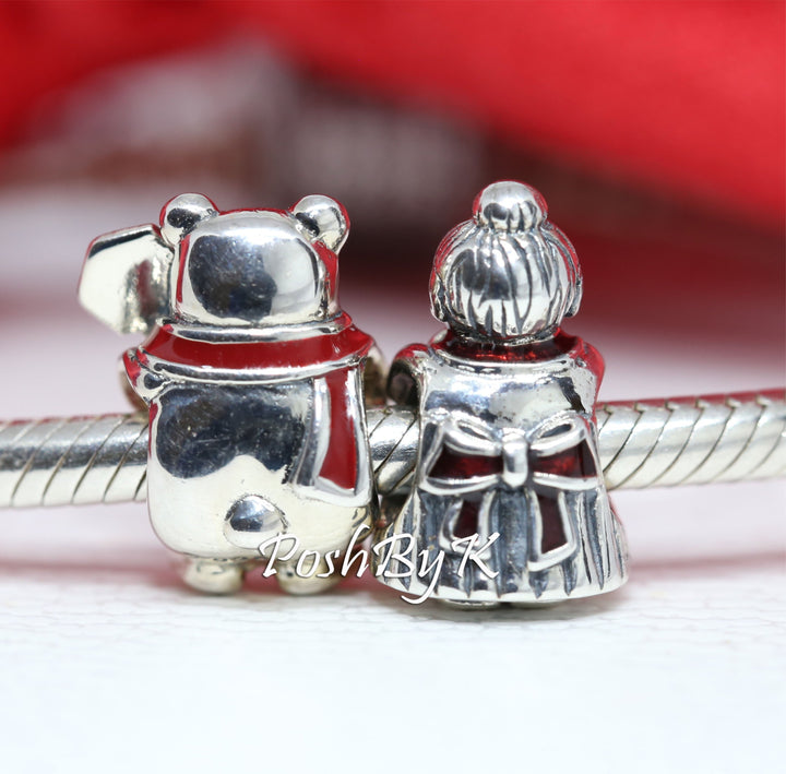 Mrs Santa Claus And Polar Bear Christmas Gift Set Charm, jewelry, beads for charm, beads for charm bracelets, charms for diy, beaded jewelry, diy jewelry, charm beads