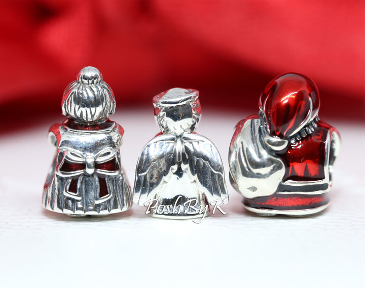 Mrs Santa CLaus, Angel of Love And St. Nick Santa Christmas Gift Set Charm, jewelry, beads for charm, beads for charm bracelets, charms for diy, beaded jewelry, diy jewelry, charm beads 