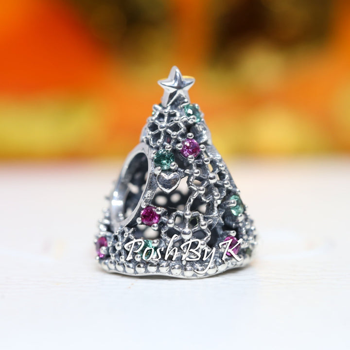 Glitter Christmas Tree Charm 799226C01, -jewelry, beads for charm, beads for charm bracelets, charms for diy, beaded jewelry, diy jewelry, charm beads