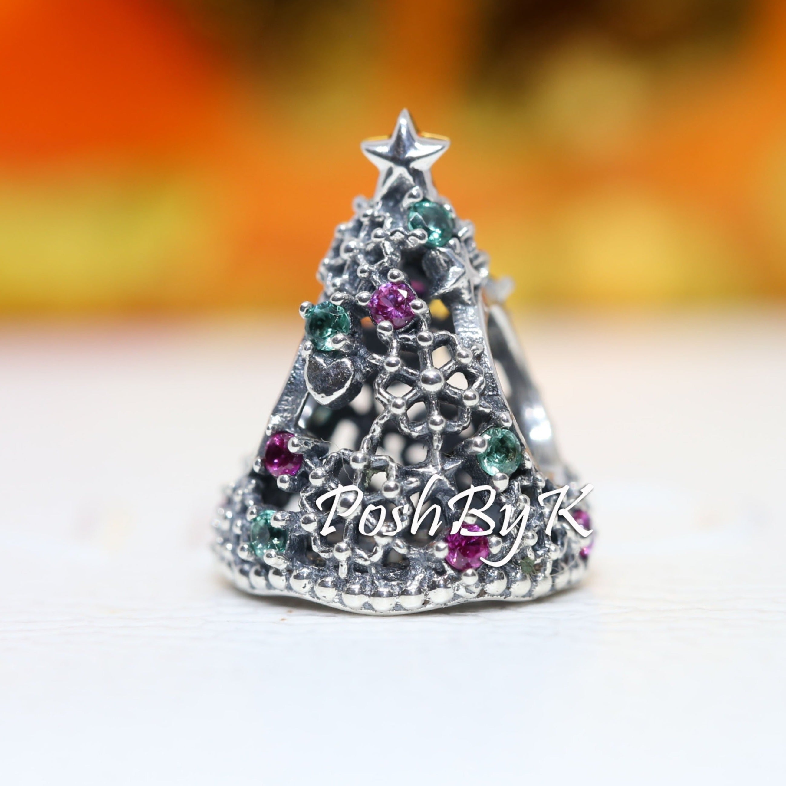 Pandora glitter christmas tree charm deals