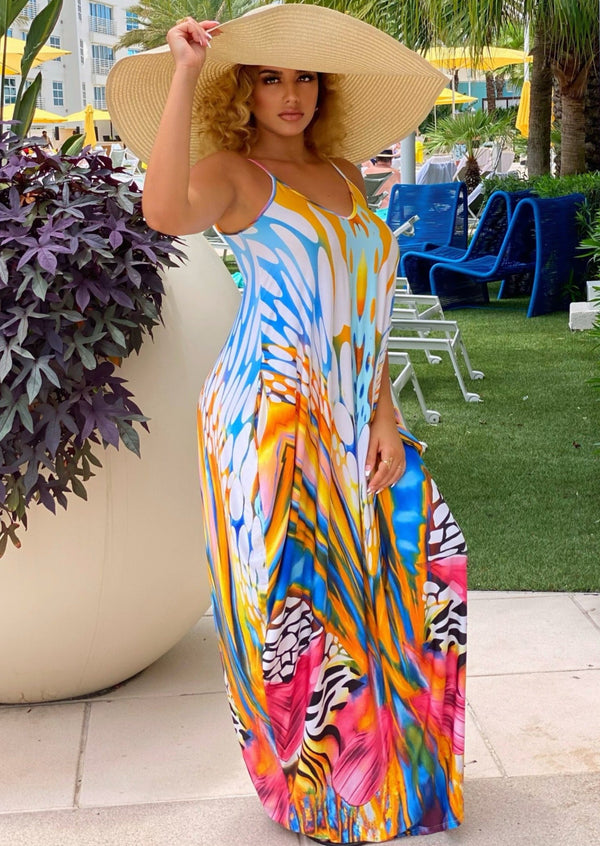 Women’s Maxi Dresses | Gina Leopard Print Maxi Dress By: NUMARU