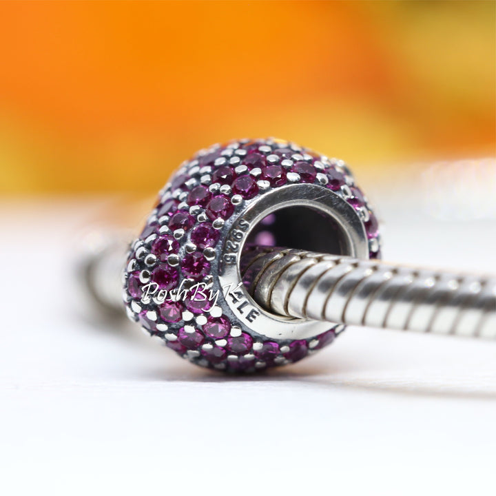 Pavé Strawberry Charm 791899CZR - jewelry, beads for charm, beads for charm bracelets, charms for diy, beaded jewelry, diy jewelry, charm beads 