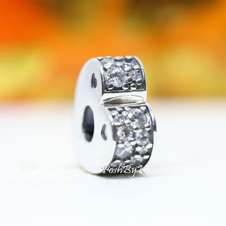Sparkling Arcs of Love Clip Charm 797020CZ - jewelry, beads for charm, beads for charm bracelets, charms for diy, beaded jewelry, diy jewelry, charm beads