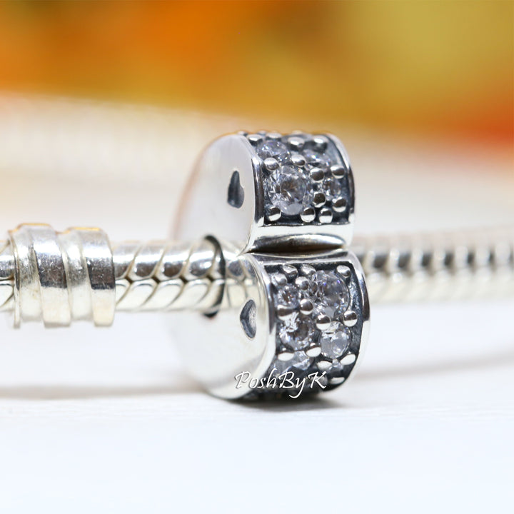 Sparkling Arcs of Love Clip Charm 797020CZ - jewelry, beads for charm, beads for charm bracelets, charms for diy, beaded jewelry, diy jewelry, charm beads