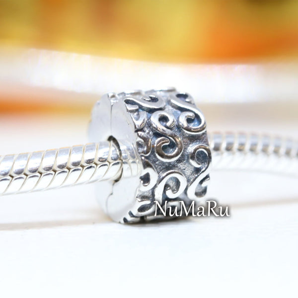 Swirl Clip Charm 790338 - NUMARU, jewelry, beads for charm, beads for charm bracelets, charms for bracelet, beaded jewelry, charm jewelry, charm beads, 