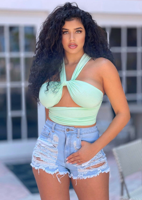 Women’s Bottoms | Dane Shredded Denim Shorts By: NUMARU