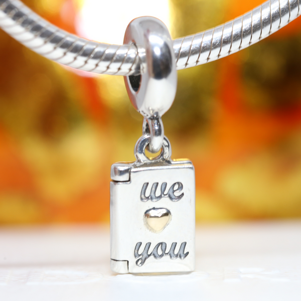 We Love You Mother's Day Charm 791532, jewelry, beads for charm, beads for charm bracelets, charms for diy, beaded jewelry, diy jewelry, charm beads