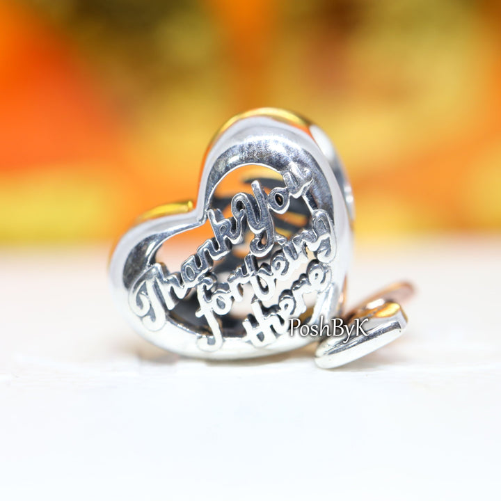 Thank You Mum Heart Charm 789372C00, jewelry, beads for charm, beads for charm bracelets, charms for diy, beaded jewelry, diy jewelry, charm beads 