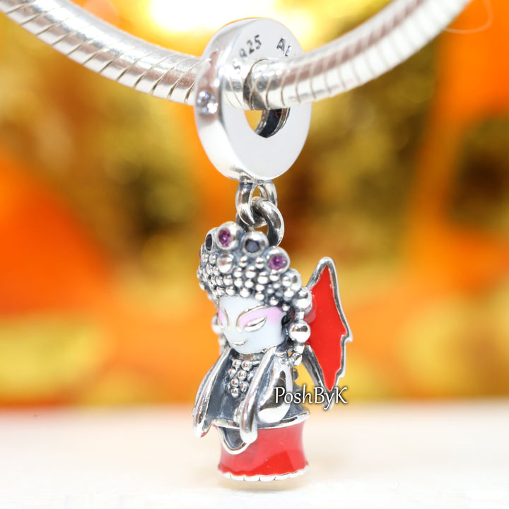 Peking Opera Doll Dangle Charm 799387C01,jewelry, beads for charm, beads for charm bracelets, charms for diy, beaded jewelry, diy jewelry, charm beads