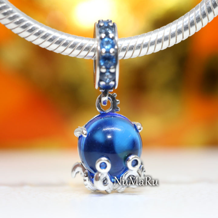 Murano Glass Cute Octopus Dangle Charm 791694C01 - NUMARU