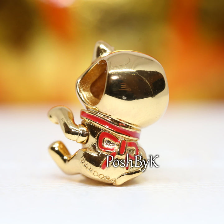 Cute Fortune Cat Charm 769271C01, jewelry, beads for charm, beads for charm bracelets, charms for diy, beaded jewelry, diy jewelry, charm beads
