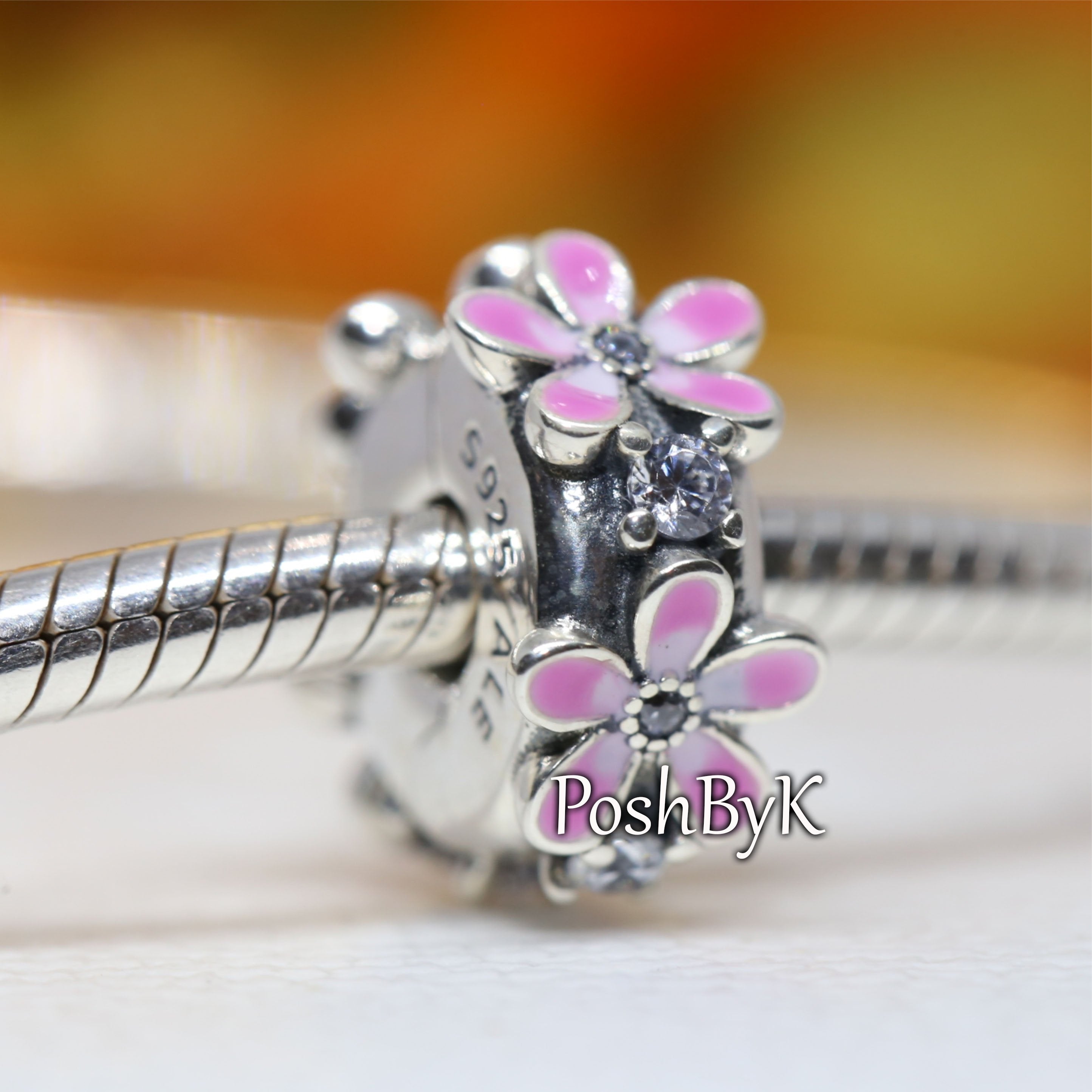 Pink Daisy Flower Clip Charm 798809C01 – NUMARU