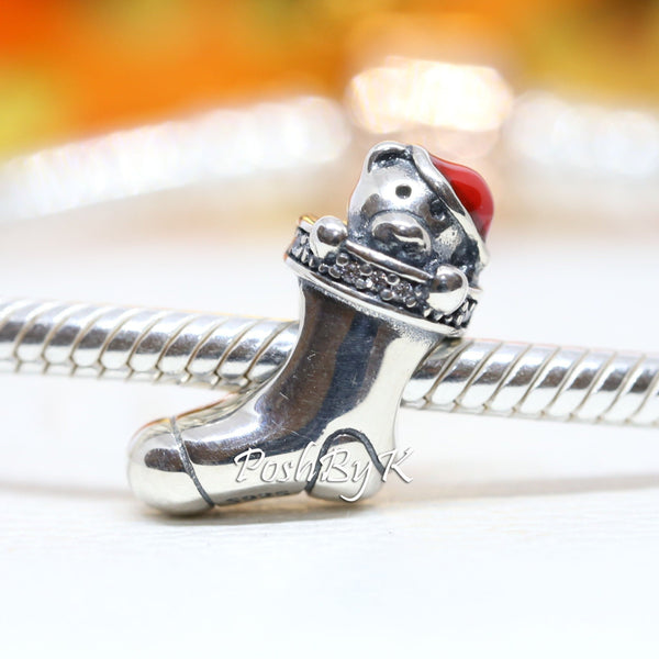Christmas Stocking Charm 791773CZ -  jewelry, beads for charm, beads for charm bracelets, charms for diy, beaded jewelry, diy jewelry, charm beads