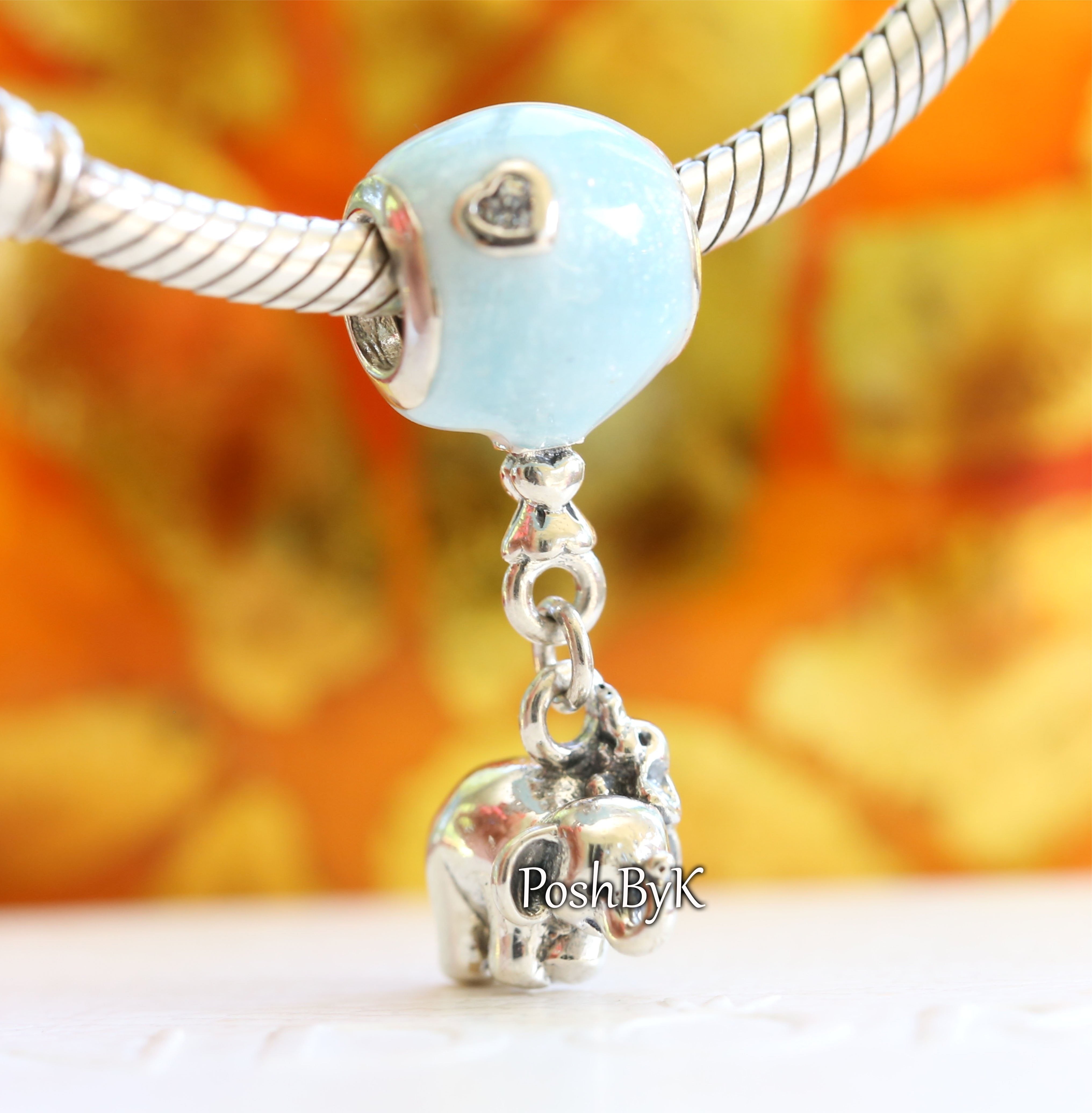 Elephant and blue outlet balloon charm