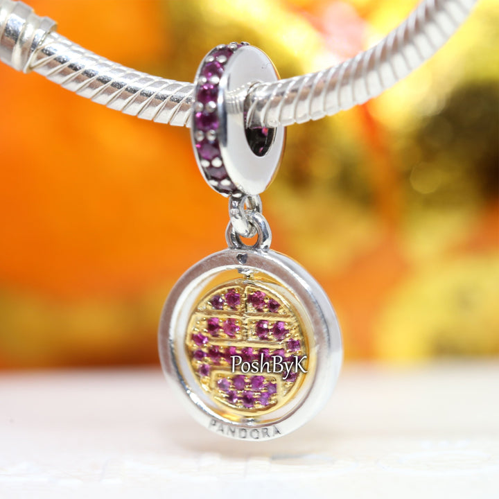 Spinning Lucky With 18k Gold Plated Charm 769282C01 ,jewelry, beads for charm, beads for charm bracelets, charms for diy, beaded jewelry, diy jewelry, charm beads 