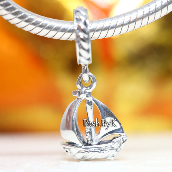 Sail Boat Dangle Charm 799439C00.  jewelry, beads for charm, beads for charm bracelets, charms for diy, beaded jewelry, diy jewelry, charm beads