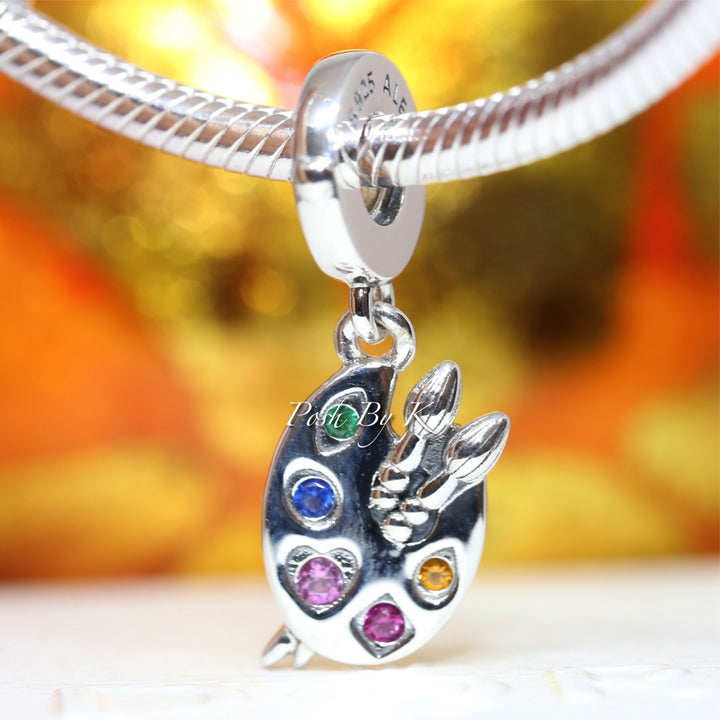 Artist's Palette Dangle Charm 799320C01,jewelry, beads for charm, beads for charm bracelets, charms for diy, beaded jewelry, diy jewelry, charm beads