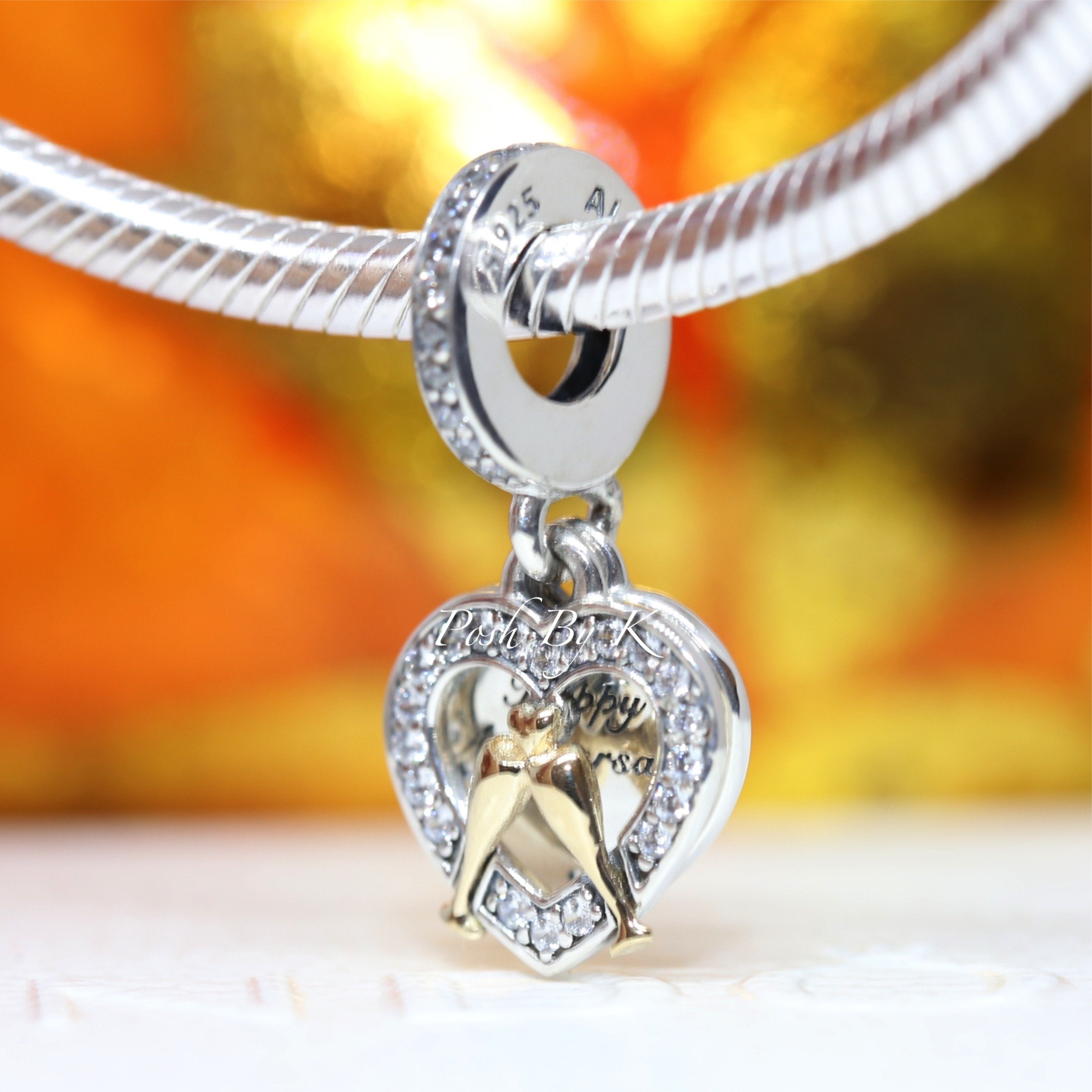 Two-tone Happy Anniversary Dangle Charm 799322C01 – NUMARU
