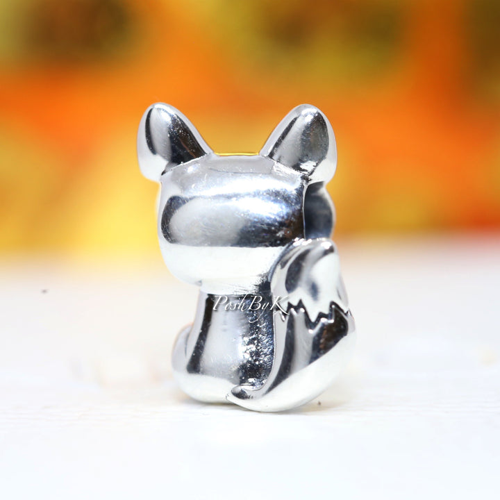 Blue-Eyed Fox Charm 799096C01, jewelry, beads for charm, beads for charm bracelets, charms for diy, beaded jewelry, diy jewelry, charm beads