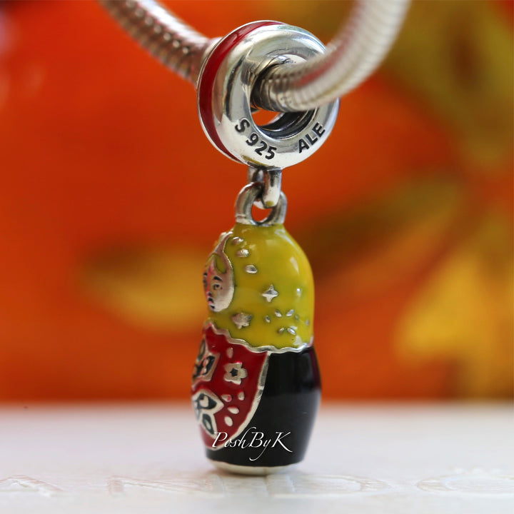 Matryoshka Doll Charm 797834ENMX - jewelry, beads for charm, beads for charm bracelets, charms for diy, beaded jewelry, diy jewelry, charm beads