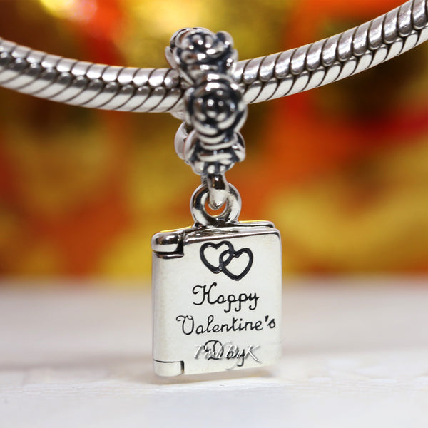 Valentine's Day Love Note Charm 791246 - jewelry, beads for charm, beads for charm bracelets, charms for diy, beaded jewelry, diy jewelry, charm beads