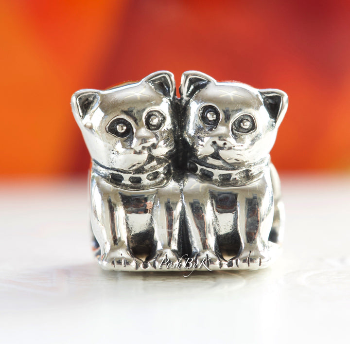 Purrfect Together Charm 791119 - jewelry, beads for charm, beads for charm bracelets, charms for diy, beaded jewelry, diy jewelry, charm beads