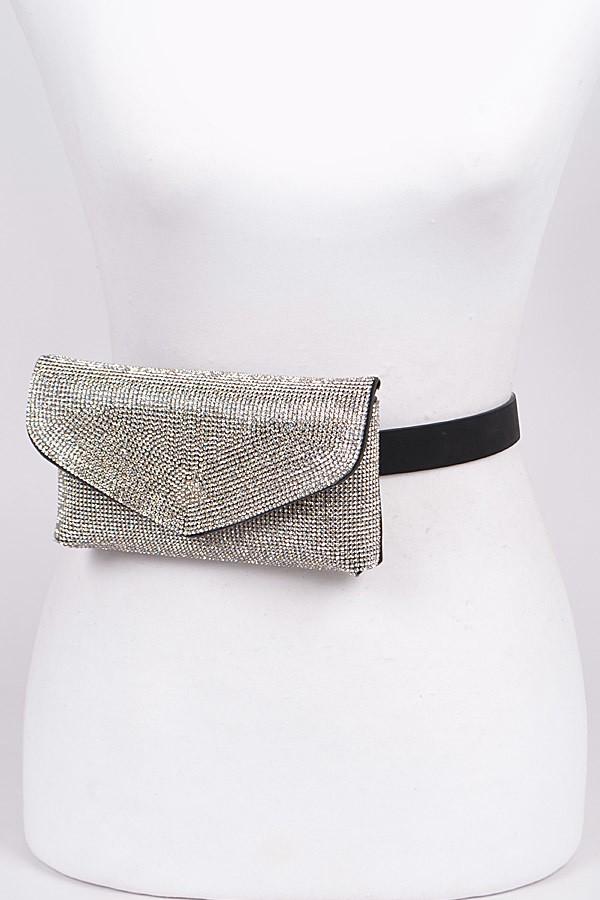 Rhinestone Embellished Bling Studded Fanny Pack Bag, ootd,fashion blog,fashion trends,Streetwear ,Stand Out ,Sexy Trend, Online Shopping , prom accesories, party bag,casual bag, elegant fanny pack