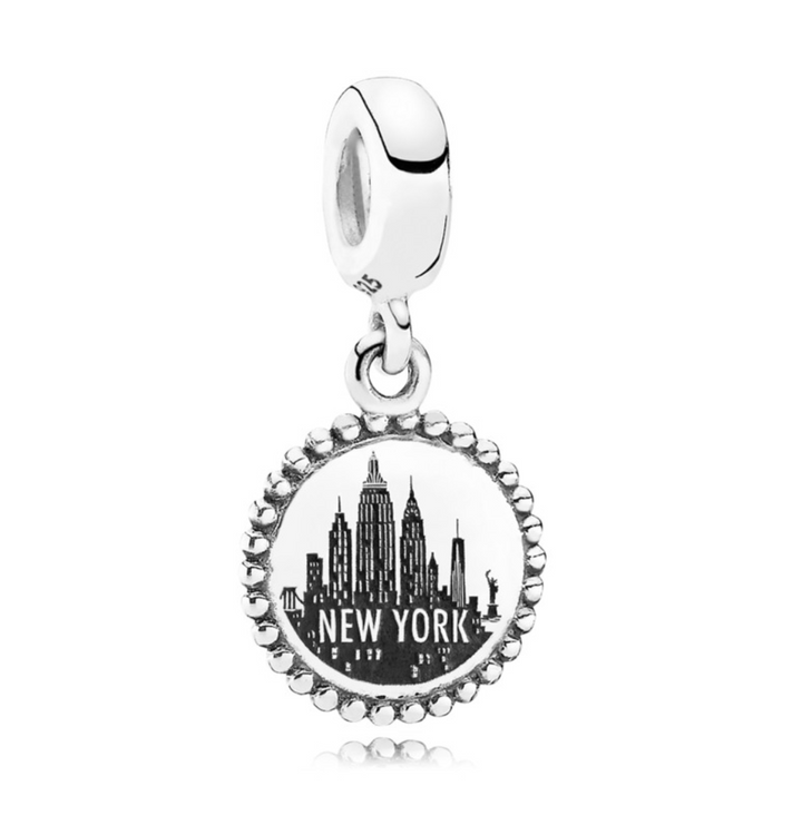 New York City  Charm USB791169-G051 - NUMARU, jewelry, beads for charm, beads for charm bracelets, charms for bracelet, beaded jewelry, charm jewelry, charm beads, 