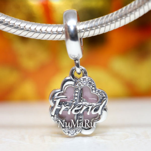 Four-leaf Clover Friendship Double Dangle Charm 792245C01 - NUMARU