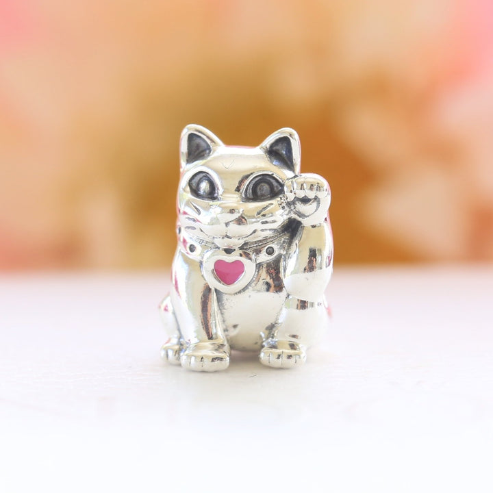Lucky Cat Charm 790989EN05 - jewelry, beads for charm, beads for charm bracelets, charms for diy, beaded jewelry, diy jewelry, charm beads 